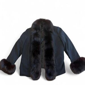 Vintage 1970s Micheal Novarese real fox fur coat